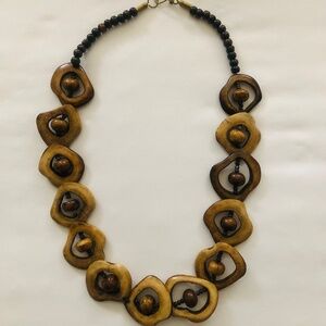 Polished Rosewood Necklace